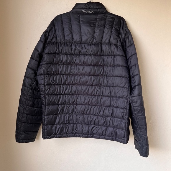 Nautica ~Men Quilted Puffer Jacket~ Water Resistant~ Size 2XL Black - Picture 2 of 10